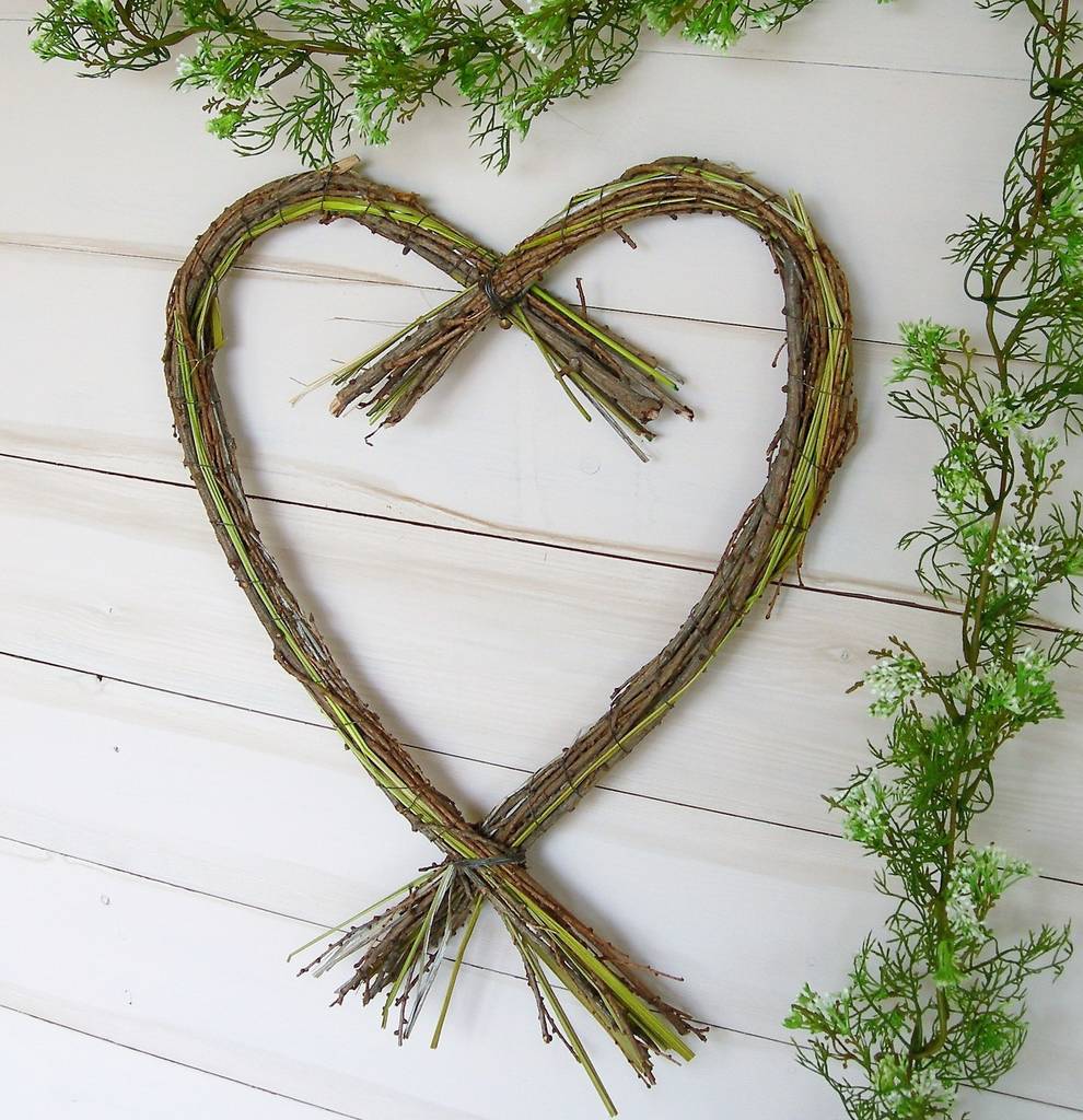 twig heart wreath by just add a dress
