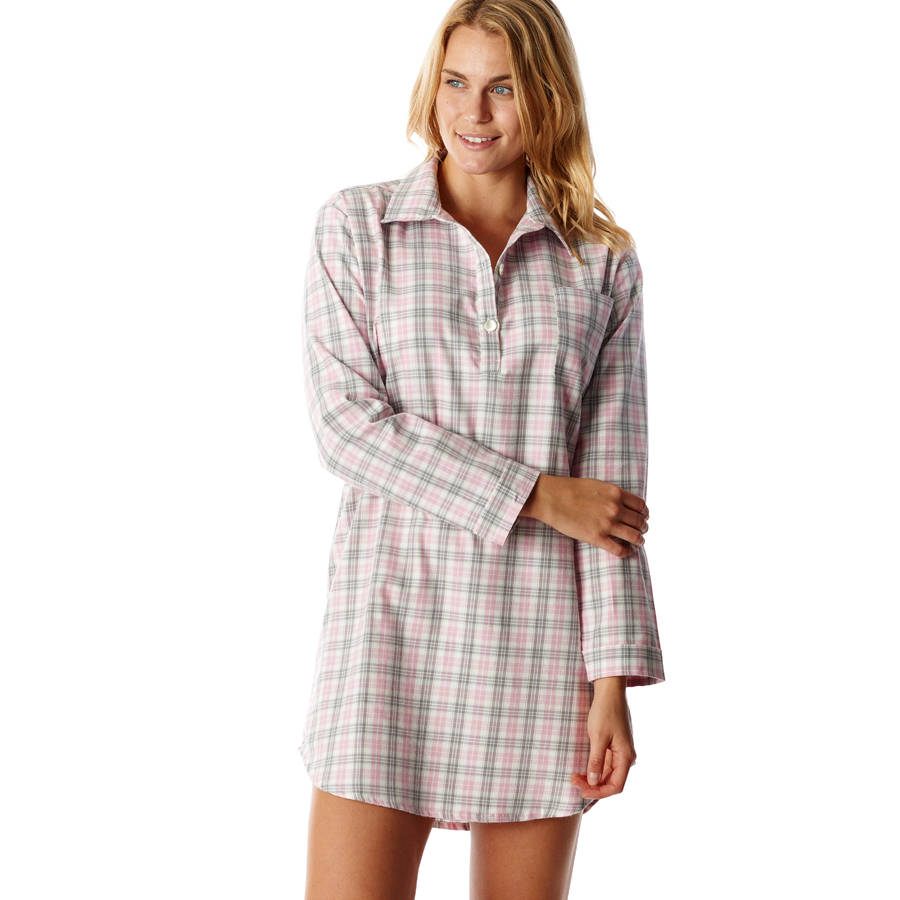 womens brushed cotton nightshirt by pj pan | notonthehighstreet.com