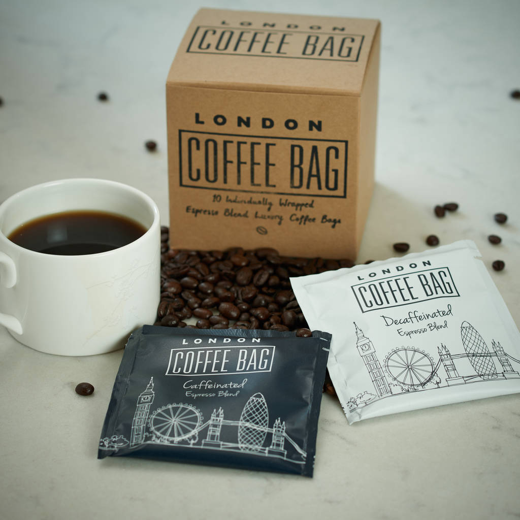 coffee bag sachet gift box trio by london coffee bag