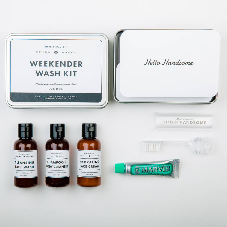 weekender wash kit by men's society