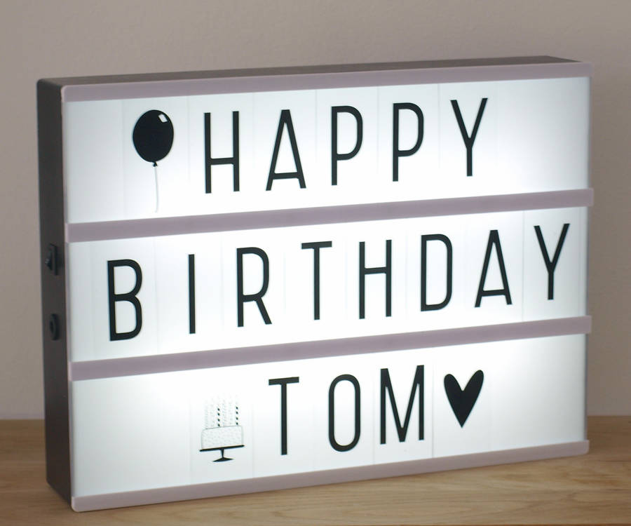 LED lightbox Cinema Christmas Emoji letter black color DIY