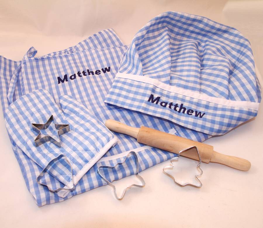 personalised childrens chef outfit by british and bespoke