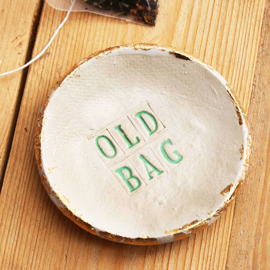 old bag tea bag saucer by juliet reeves designs