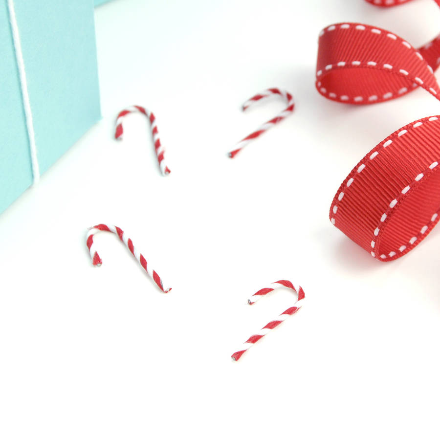 christmas candy cane gift wrap accessories by peach blossom