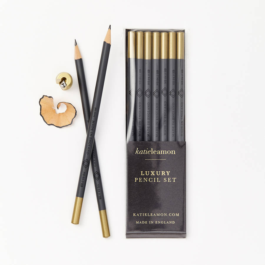 grey pencil set by katie leamon