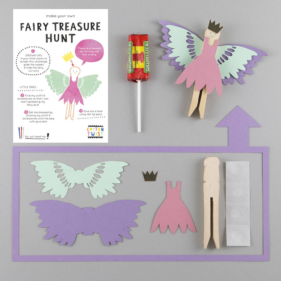 make your own fairy peg doll kit by cotton twist