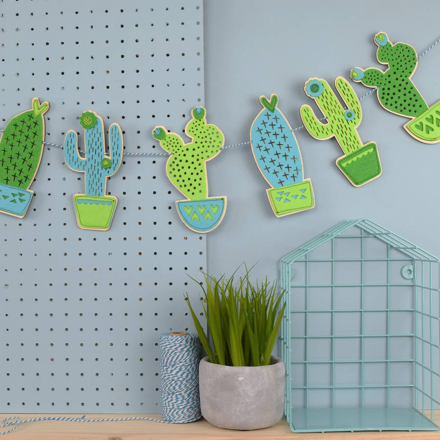 cactus garland by house of hooray