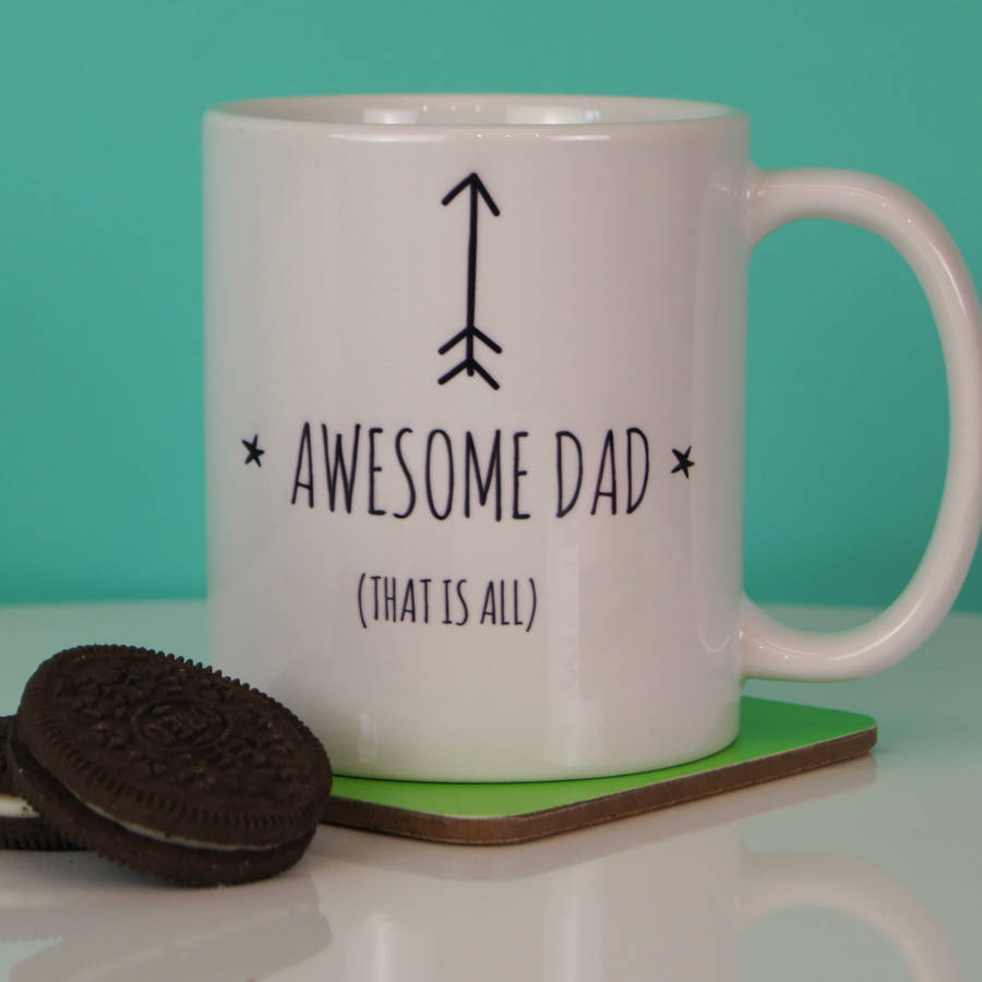 awesome dad ceramic mug by parkins interiors