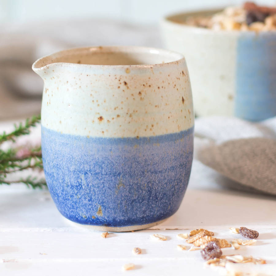 handmade speckled ceramic jug by libby ballard ceramics