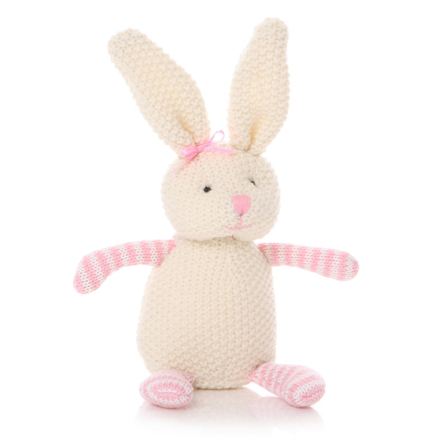 knitted stuffed bunny