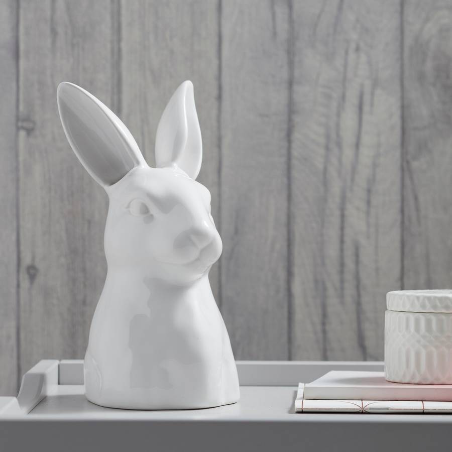 rabbit vase by the contemporary home