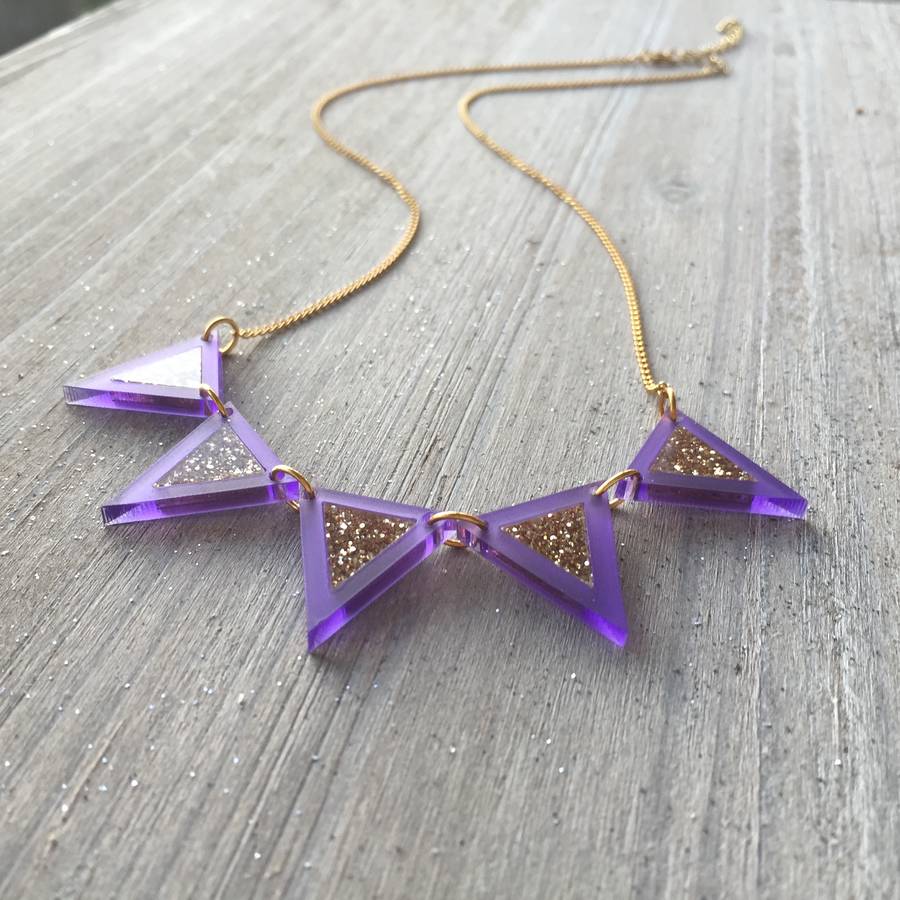 sparkling bunting necklace by sarah keyes contemporary jewellery