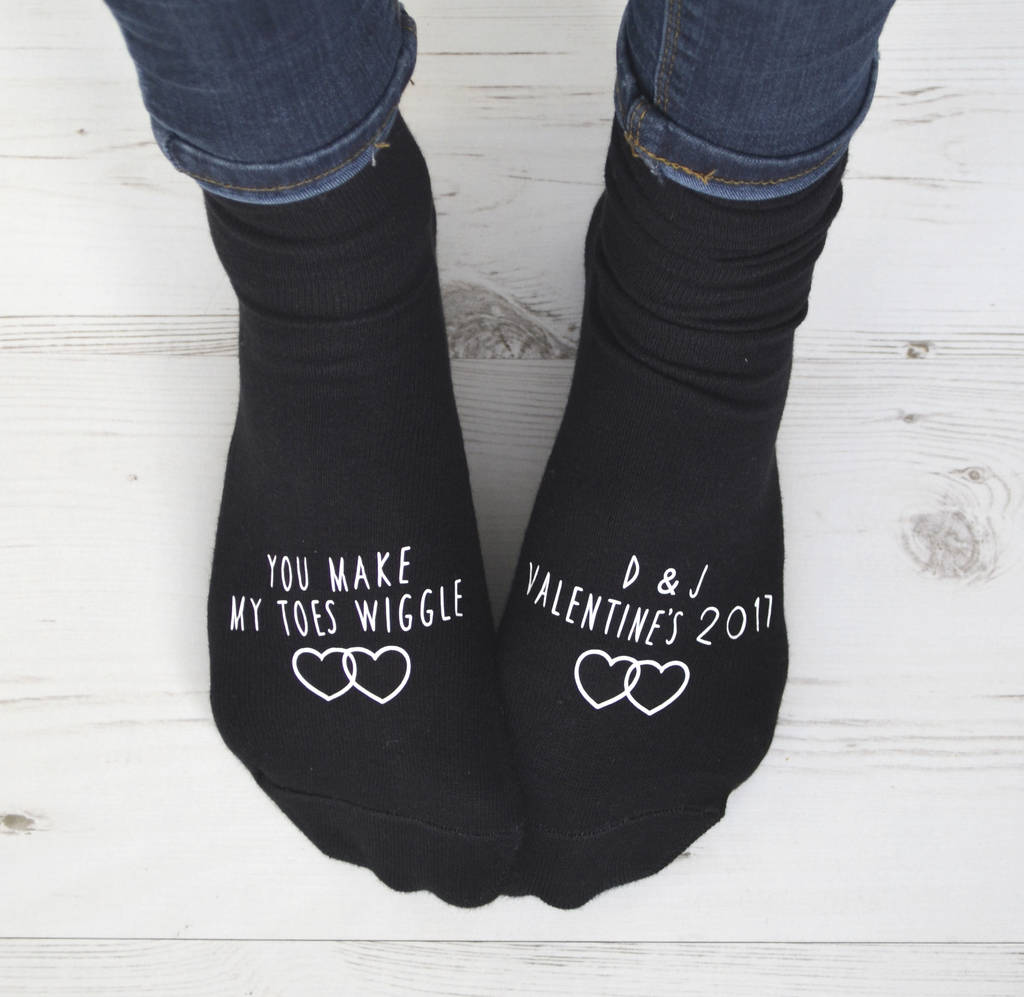 you make my toes wiggle valentine's socks by solesmith | notonthehighstreet.com1024 x 997
