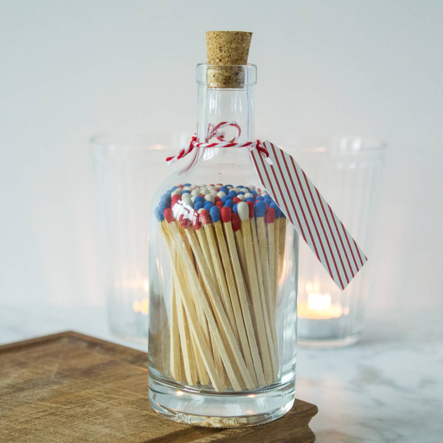 bottle of luxury matches by berylune