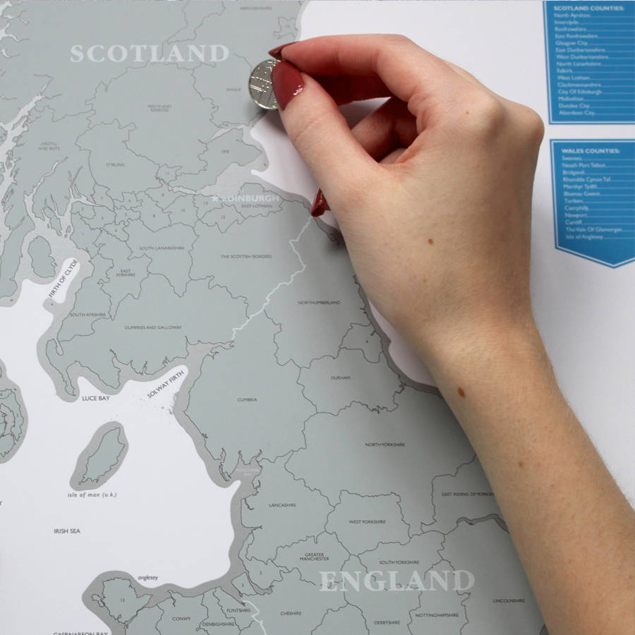 scratch map® uk and ireland by luckies