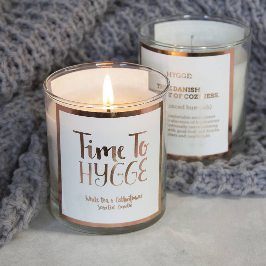 time to hygge scented candle by & so they made