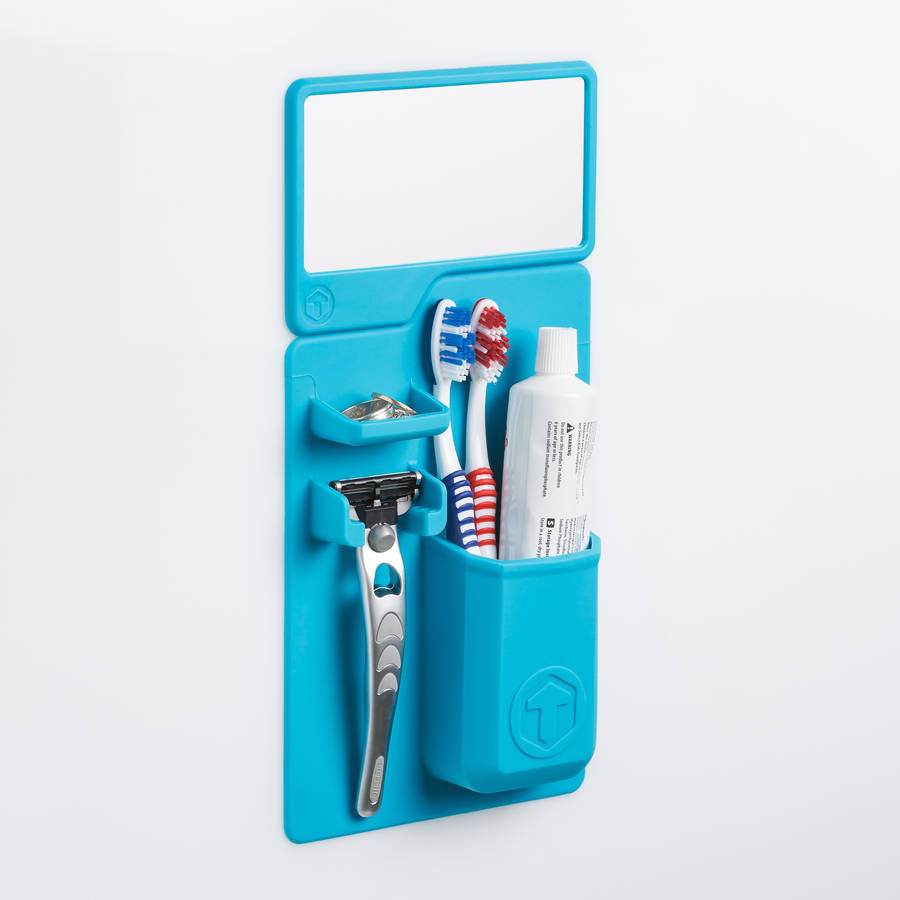 mighty toothbrush holder and mirror pack by tooletries