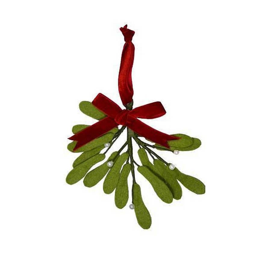handmade felt mistletoe decoration by the christmas home handmade felt mistletoe decoration by the christmas home