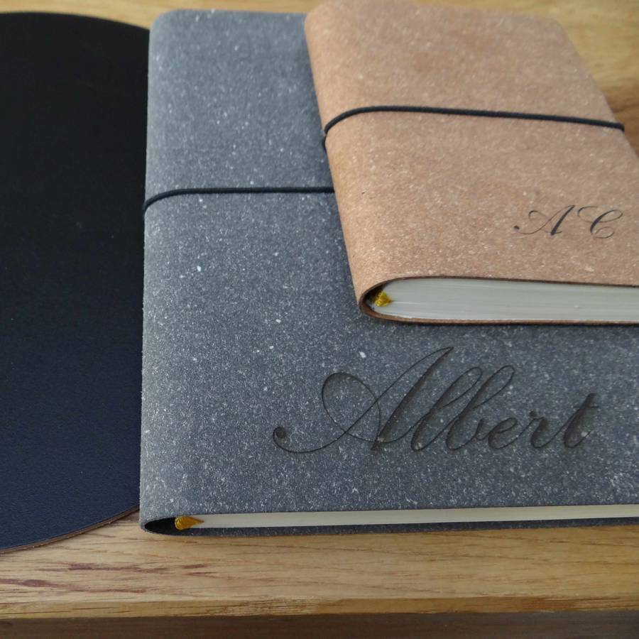 recycled leather diary by artbox