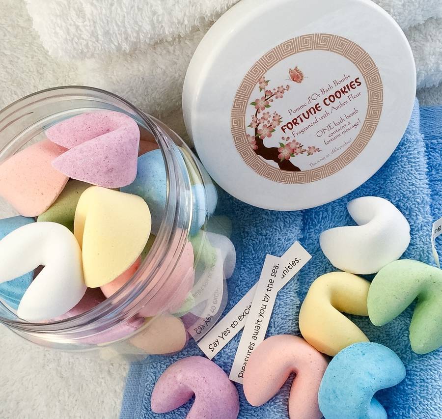 fortune cookies bath bombs by pomme d'or gift ideas