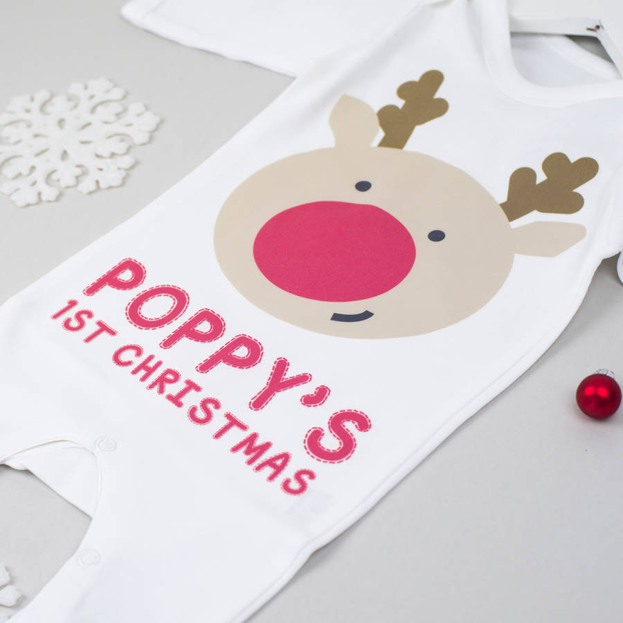 personalised christmas reindeer teddy