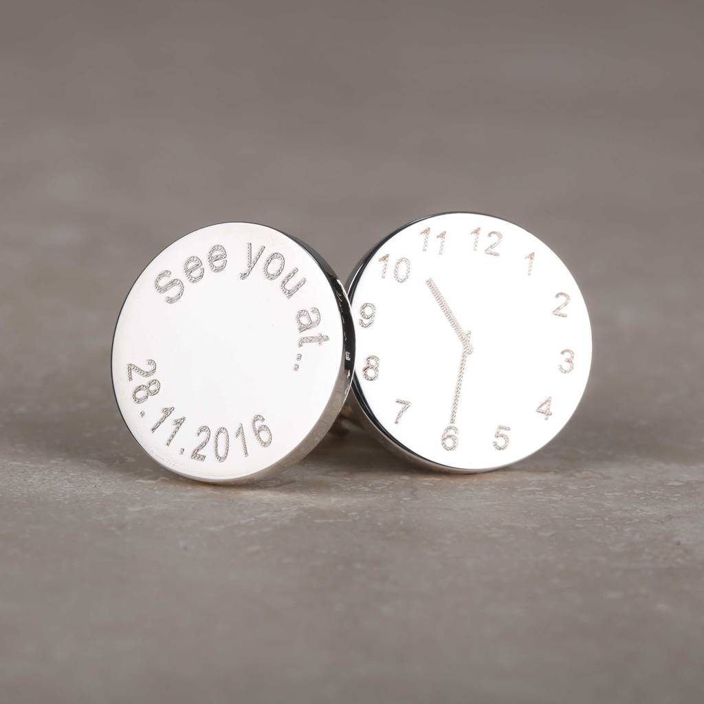 personalised wedding cufflinks with sayings by nest
