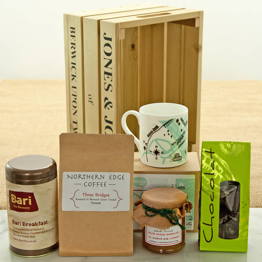 berwick tea and coffee hamper by jones and jones of berwickupontweed