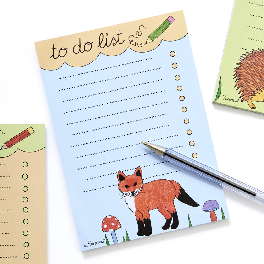 magnetic-to-do-list-pad-with-fox-cub-by-superfumi-notonthehighstreet