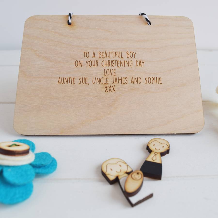 personalised christening or baptism keepsake sign by just toppers