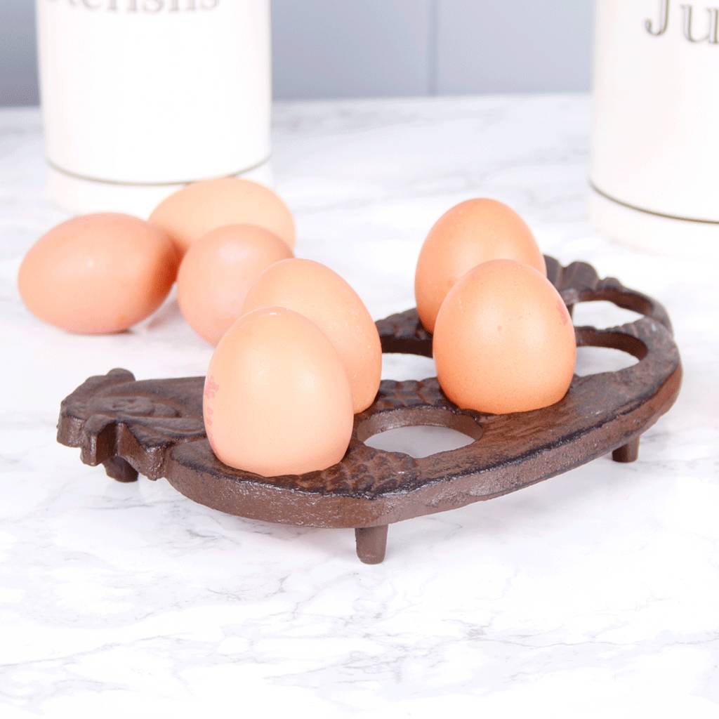 hen iron eggs plate by dibor