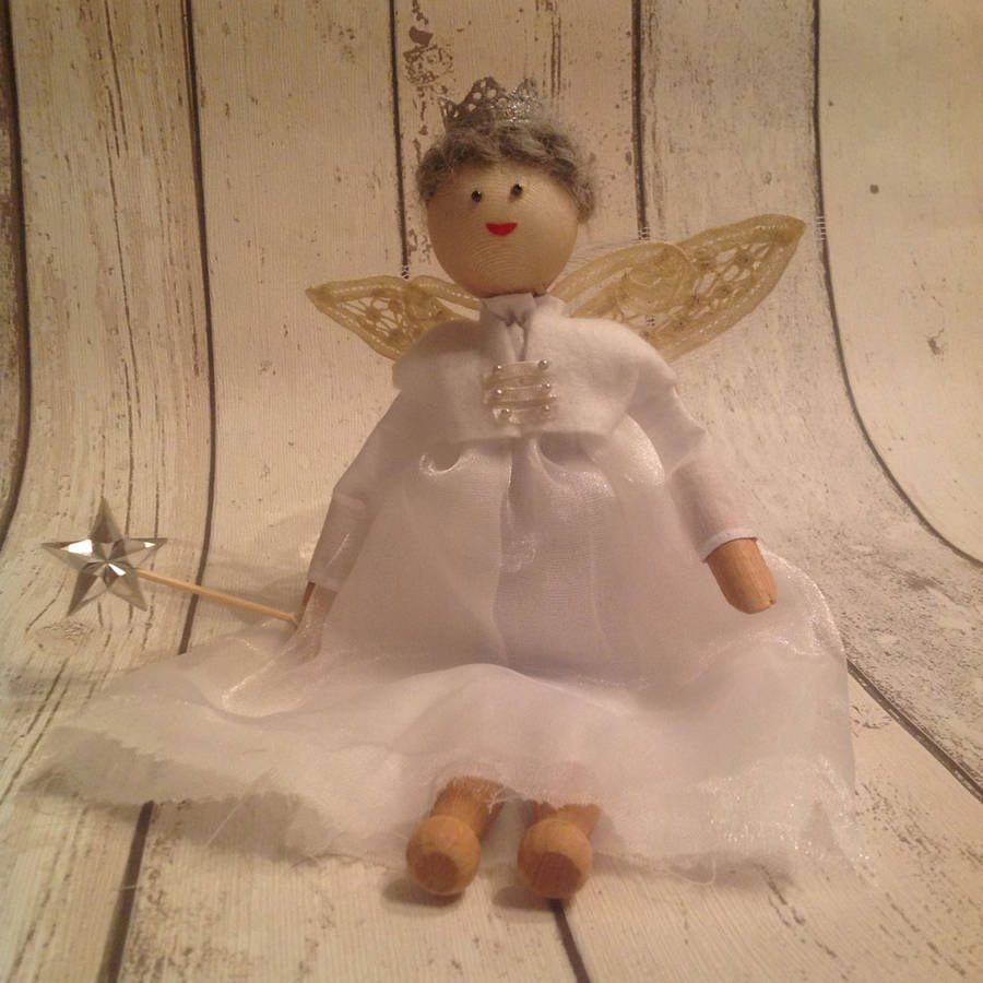 christmas fairy tree topper by splendiddressingupbox
