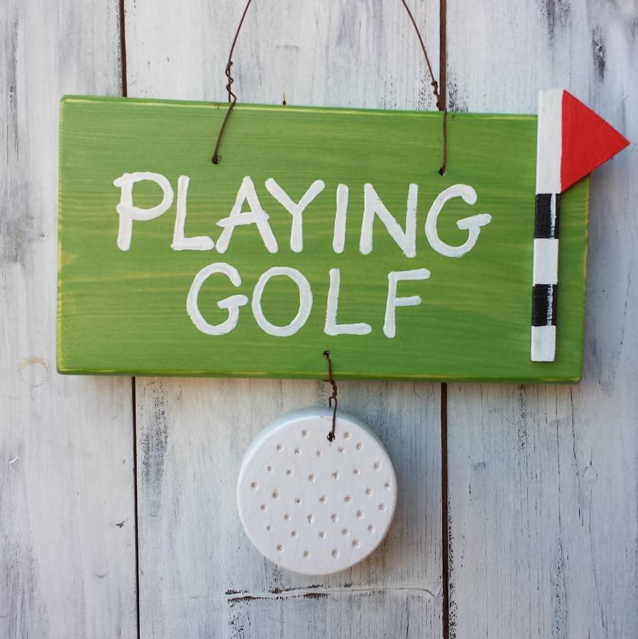 golf sign by giddy kipper | notonthehighstreet.com