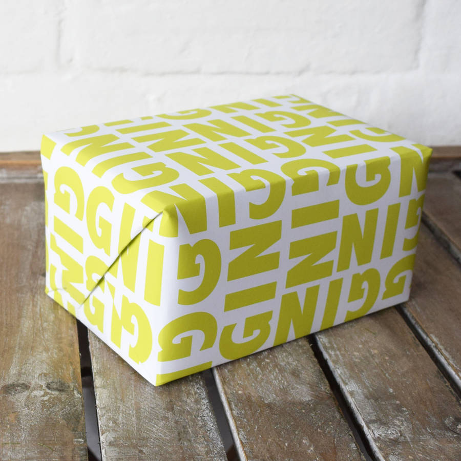 personalised name wrapping paper by jodie gaul