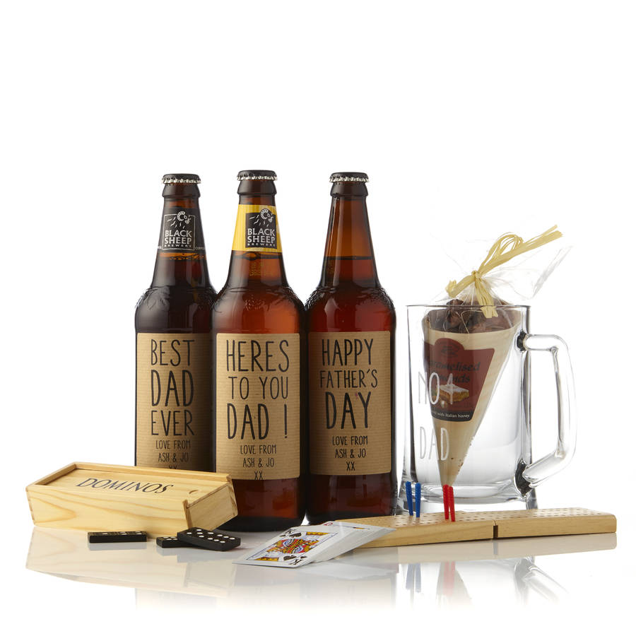personalised ale and pub games gift box by intervino