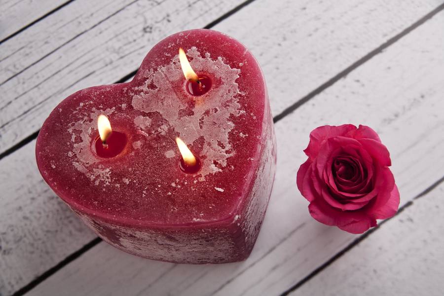 st eval heart multi wick candle by st eval candle company