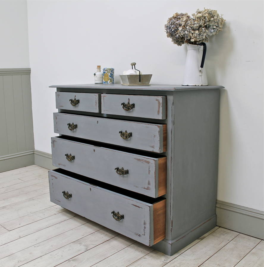 distressed antique pitch pine chest of drawers by distressed but not