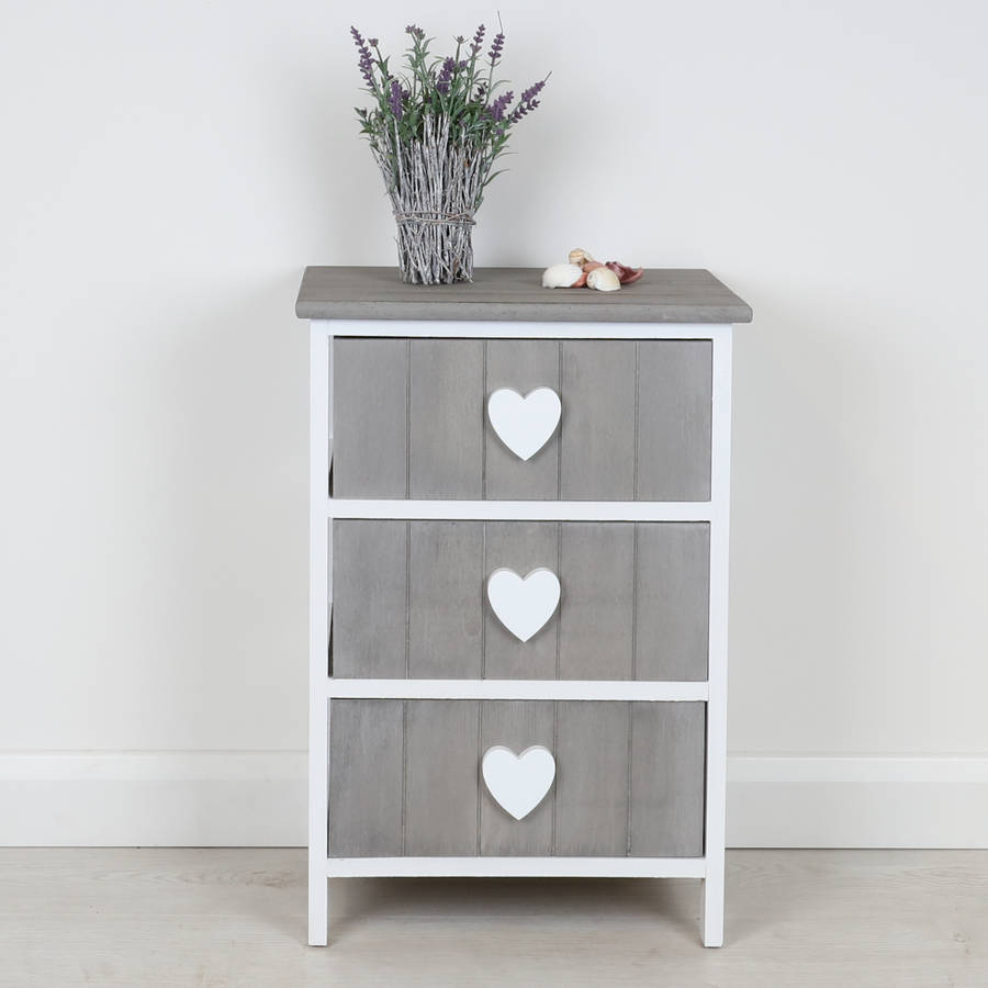 nautical heart chalk grey chest of drawers by dibor