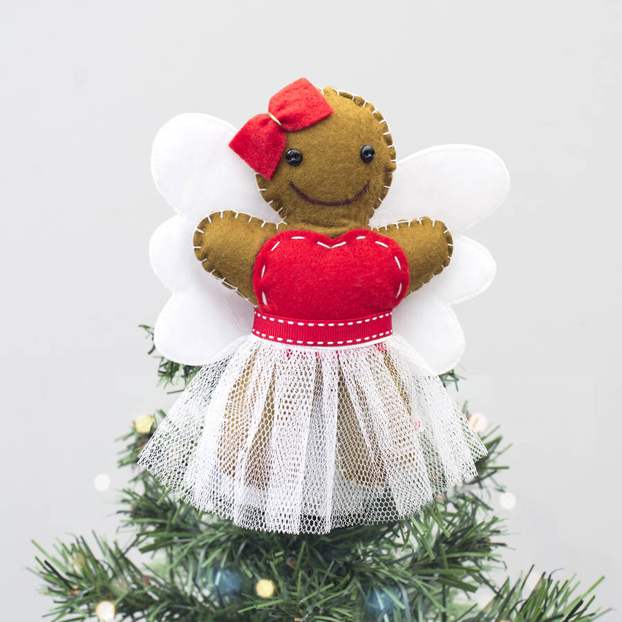 gingerbread fairy christmas tree topper by miss shelly designs