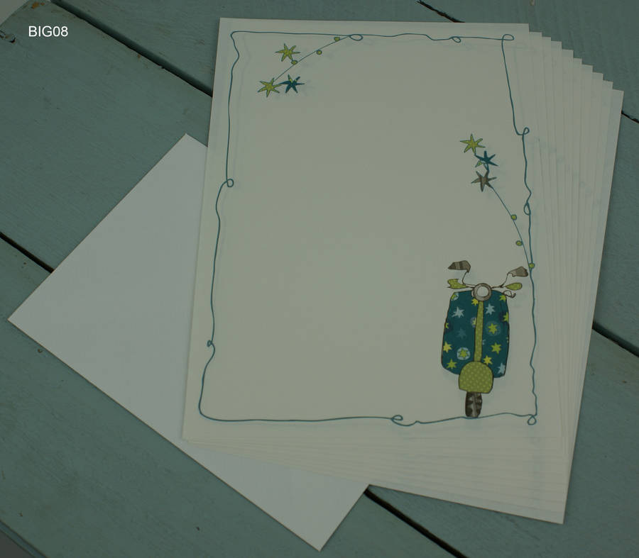 writing paper set pack of 10 by molly mae