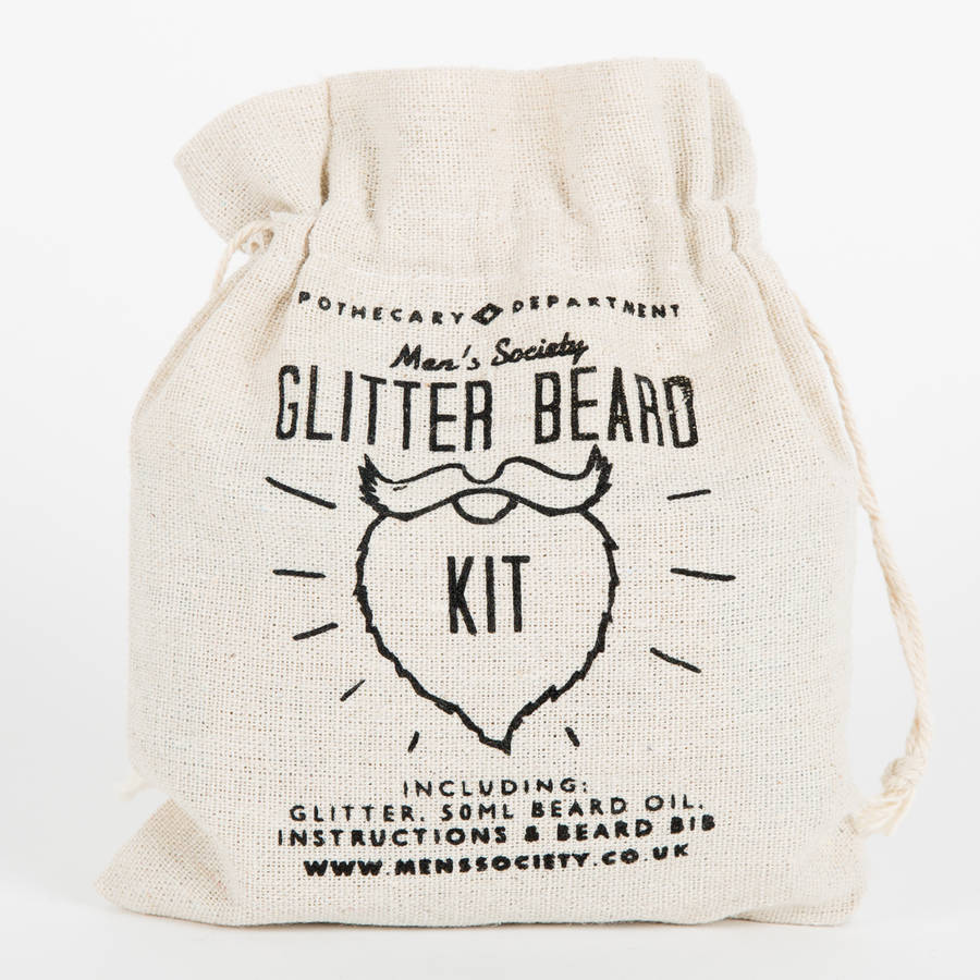 glitter beard kit by men's society