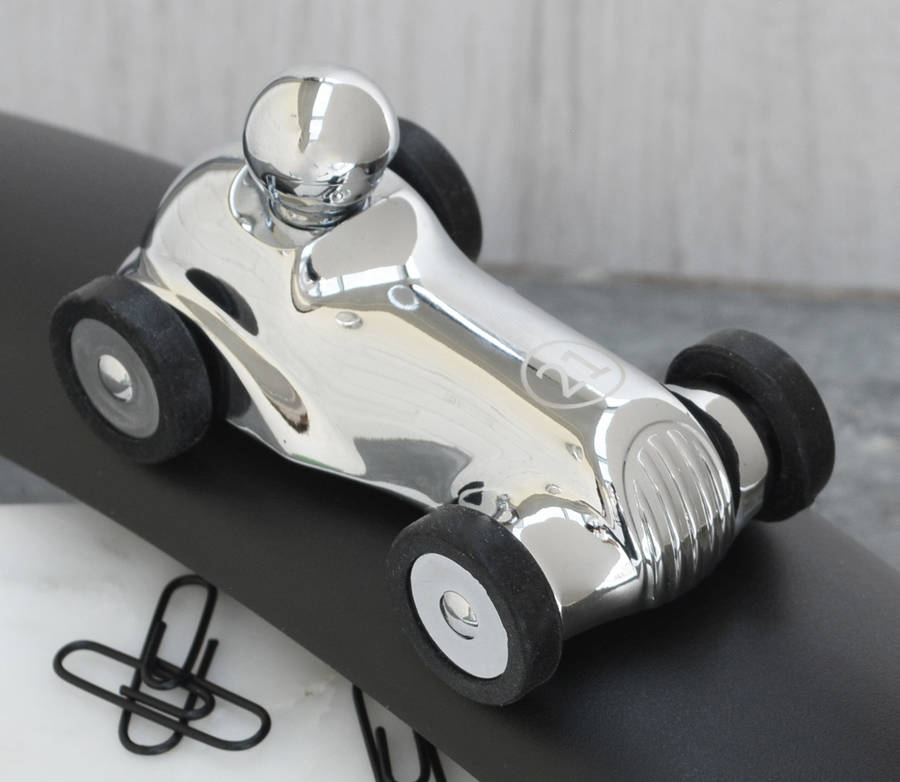 personalised racing car desk accessory by me and my car