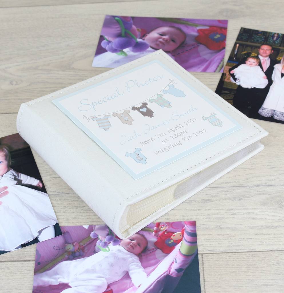 personalised baby grow keepsake box by dreams to reality design ltd