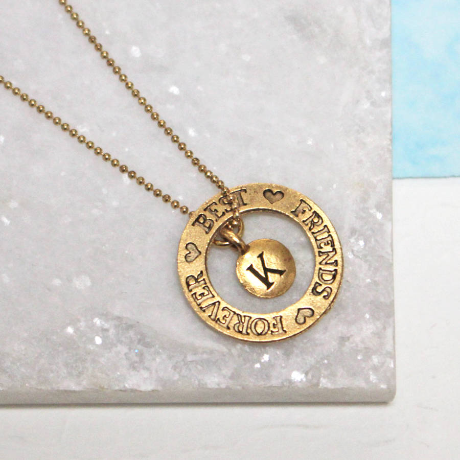 personalised best friend charm necklaces by jamie london