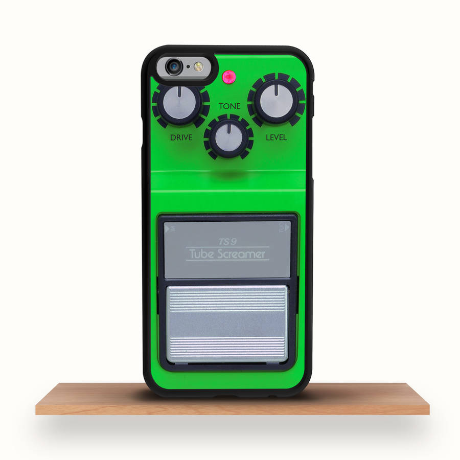 green guitar pedal iphone case for all models by crank