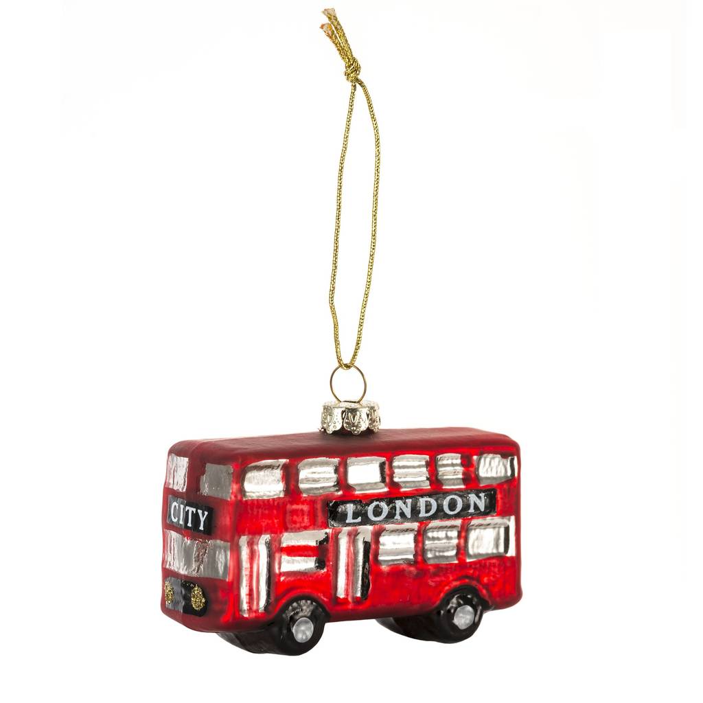 british london bus christmas bauble by the christmas home