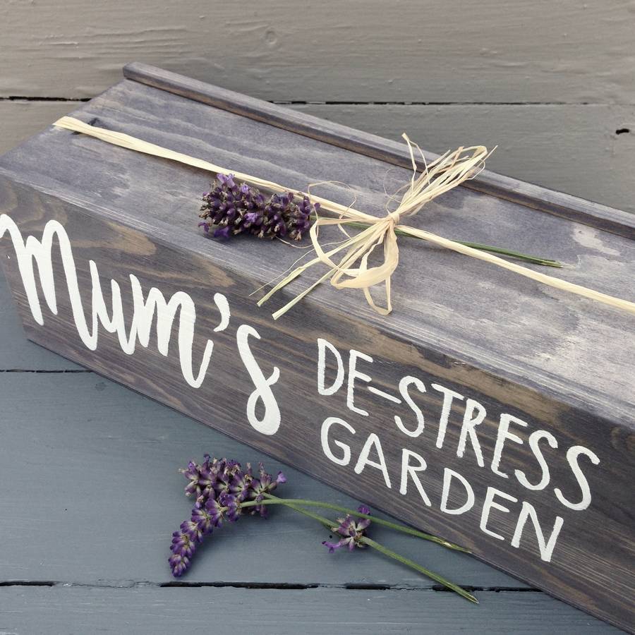 personalised grow your own lavender window box garden by potting shed