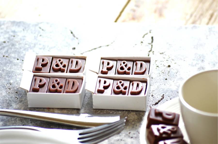 wedding favours chocolate