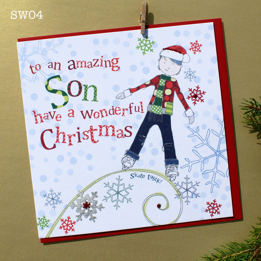son christmas greeting card by molly mae