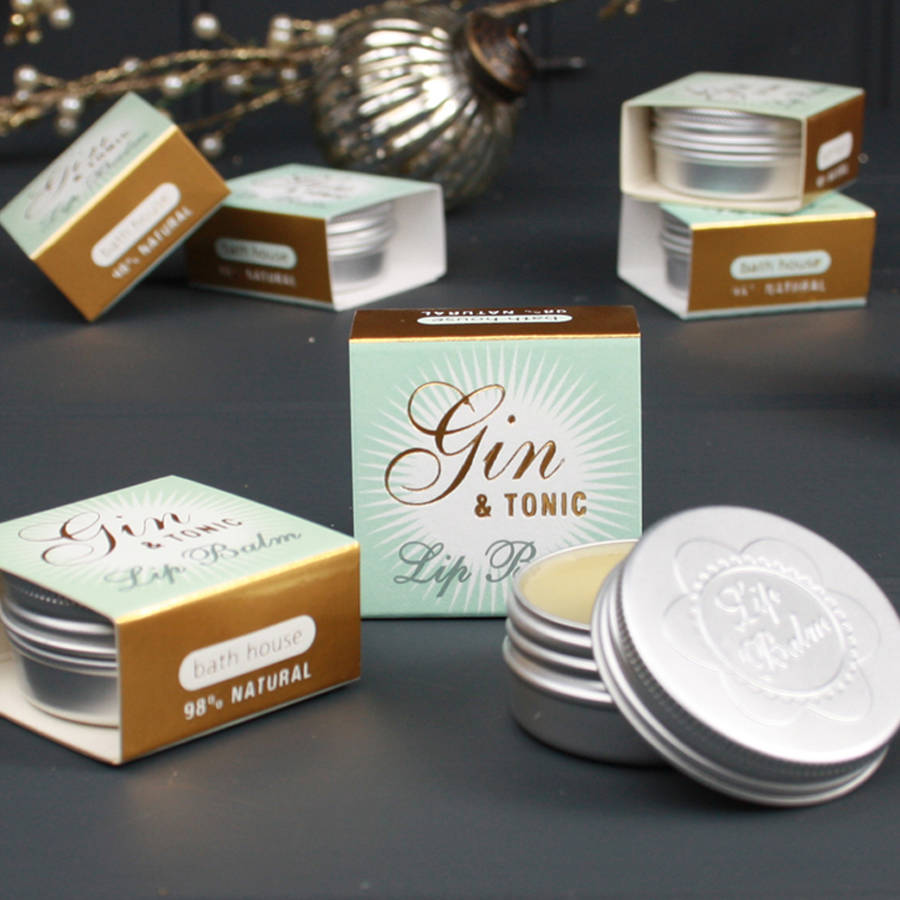 gin and tonic lip balm duo by bath house