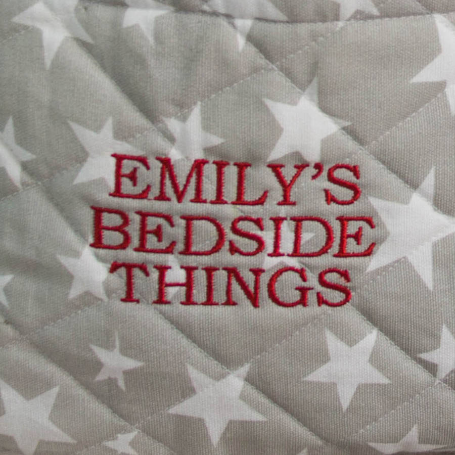 grey star toy storage basket by kiddiewinkles